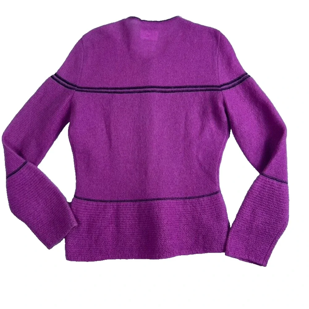 Marina Spadafora Cardigan Sweater Women Small Medium Pink Wool and Mohair Blend